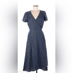 GAP Indigo Wrap Dress